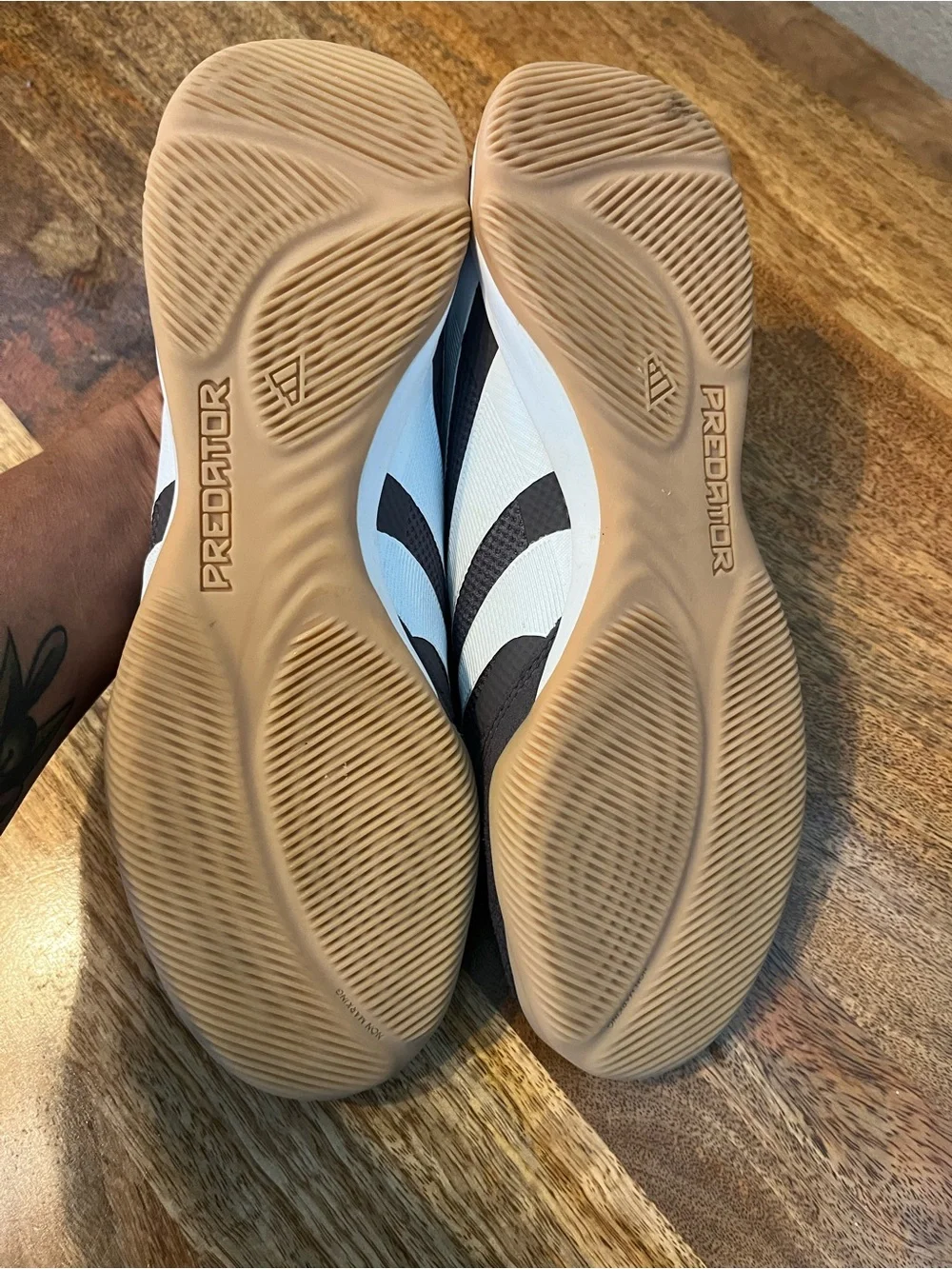 adidas Predator Indoor Soccer Shoes Black White
